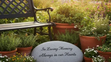 memorial garden stones