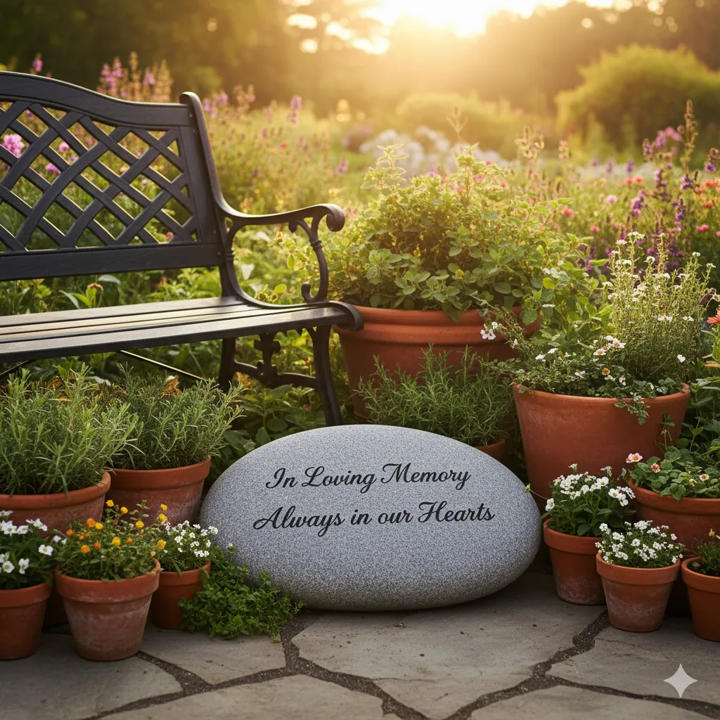 memorial garden stones