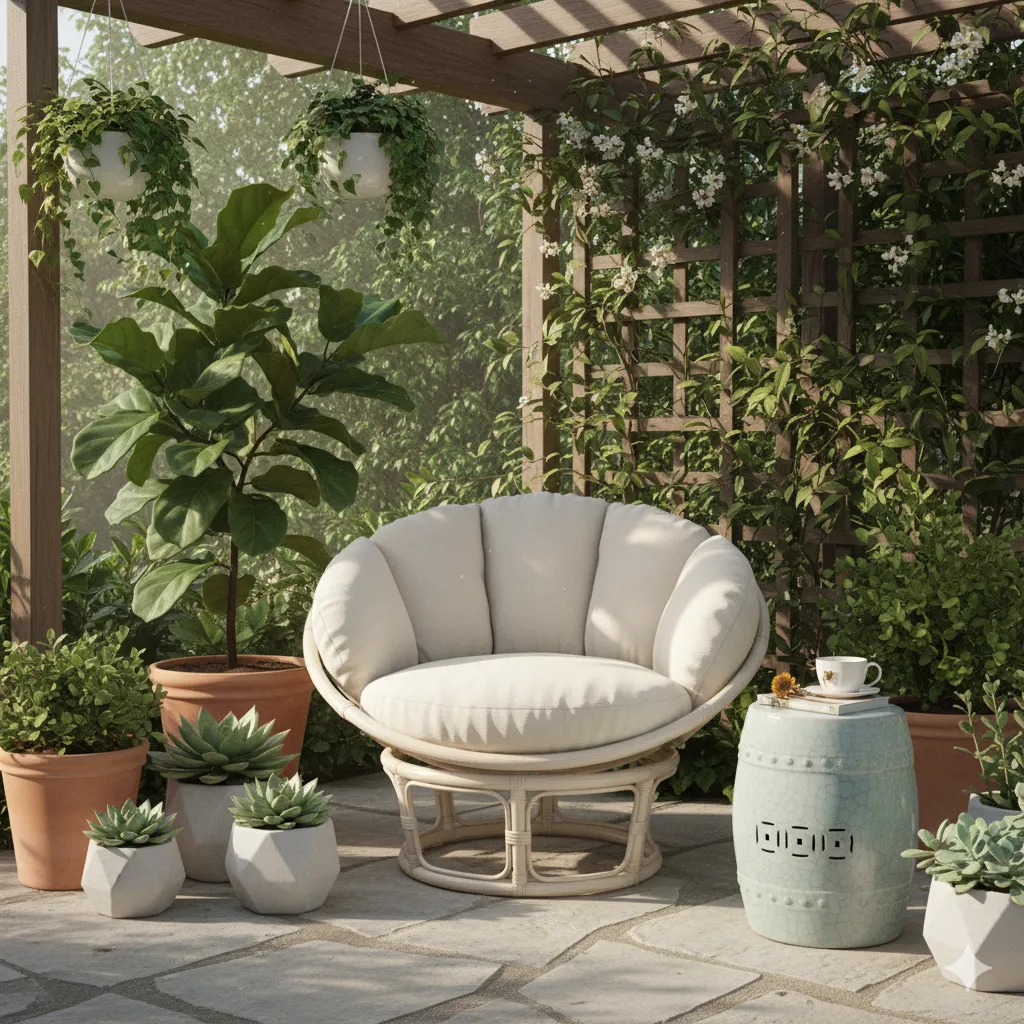 ceramic garden stool