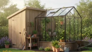 garden shed greenhouse combo