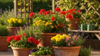 terracotta large garden pots