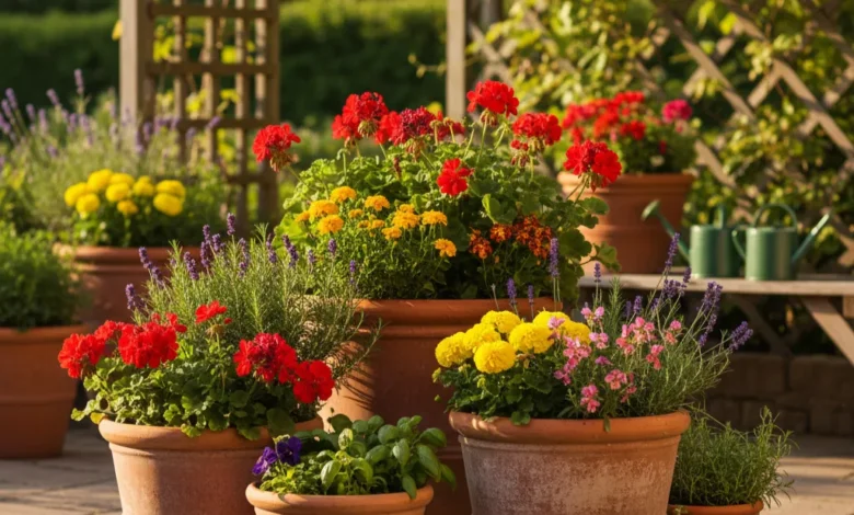terracotta large garden pots