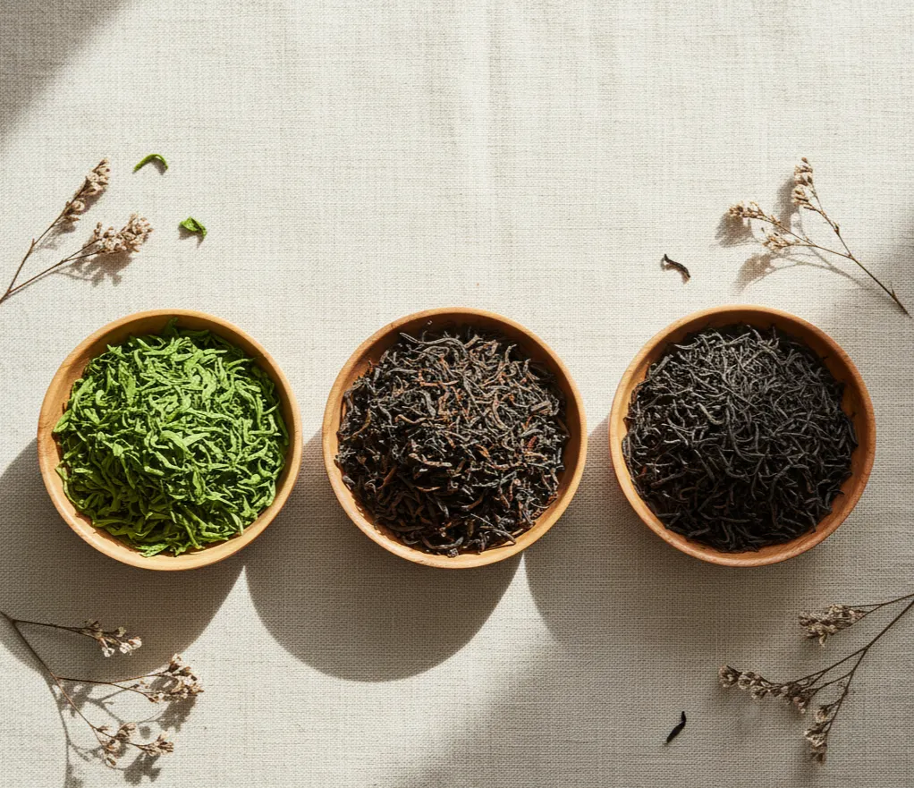 Green Black and Oolong