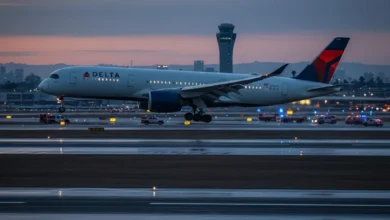 delta flight dl275 diverted lax