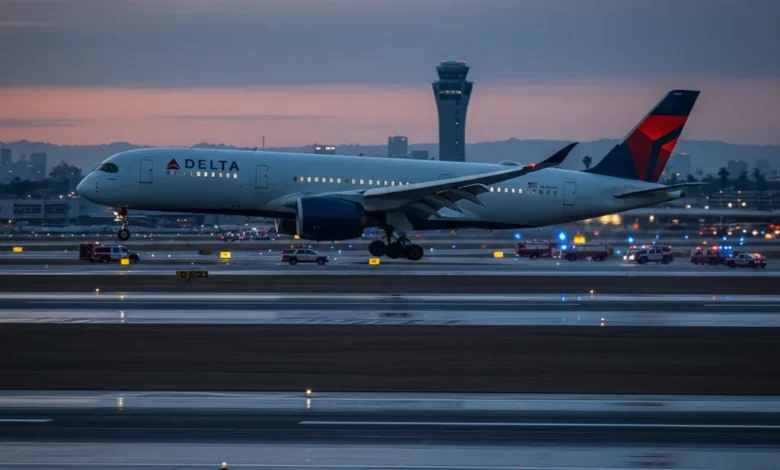 delta flight dl275 diverted lax