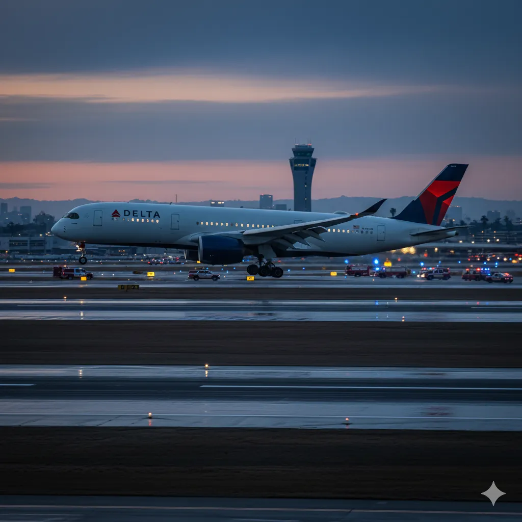delta flight dl275 diverted lax